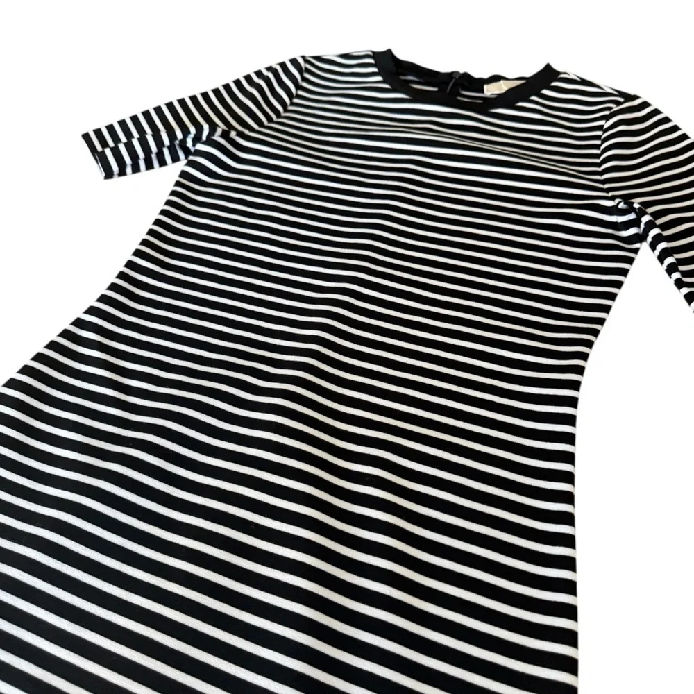 Michael Kors Black and White Sheath Mini Dress